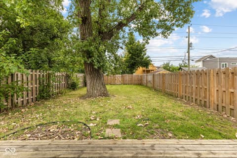 Yard at 1421 Deloss Street, Indianapolis, IN