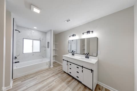 Bathroom at 1 S Meridian Street, Greenwood, IN