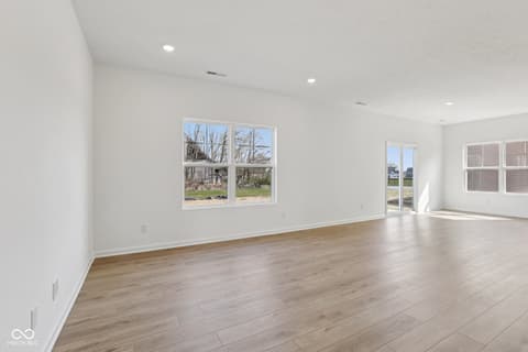 Living room at 16 Wilder Street, Crawfordsville, IN