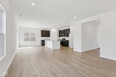Living room at 16 Wilder Street, Crawfordsville, IN