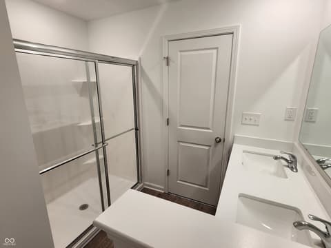 Primary bathroom at 16 Wilder Street, Crawfordsville, IN