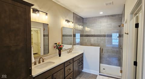 Primary bathroom at 2212 Galleone Way, Plainfield, IN