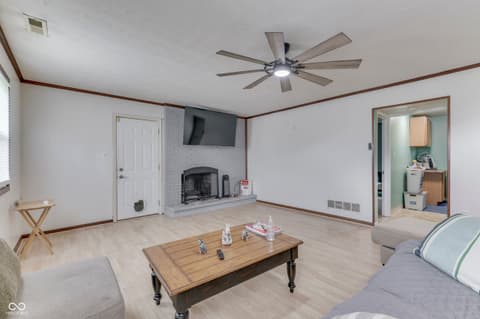 Living room at 1924 W 65th Place, Indianapolis, IN