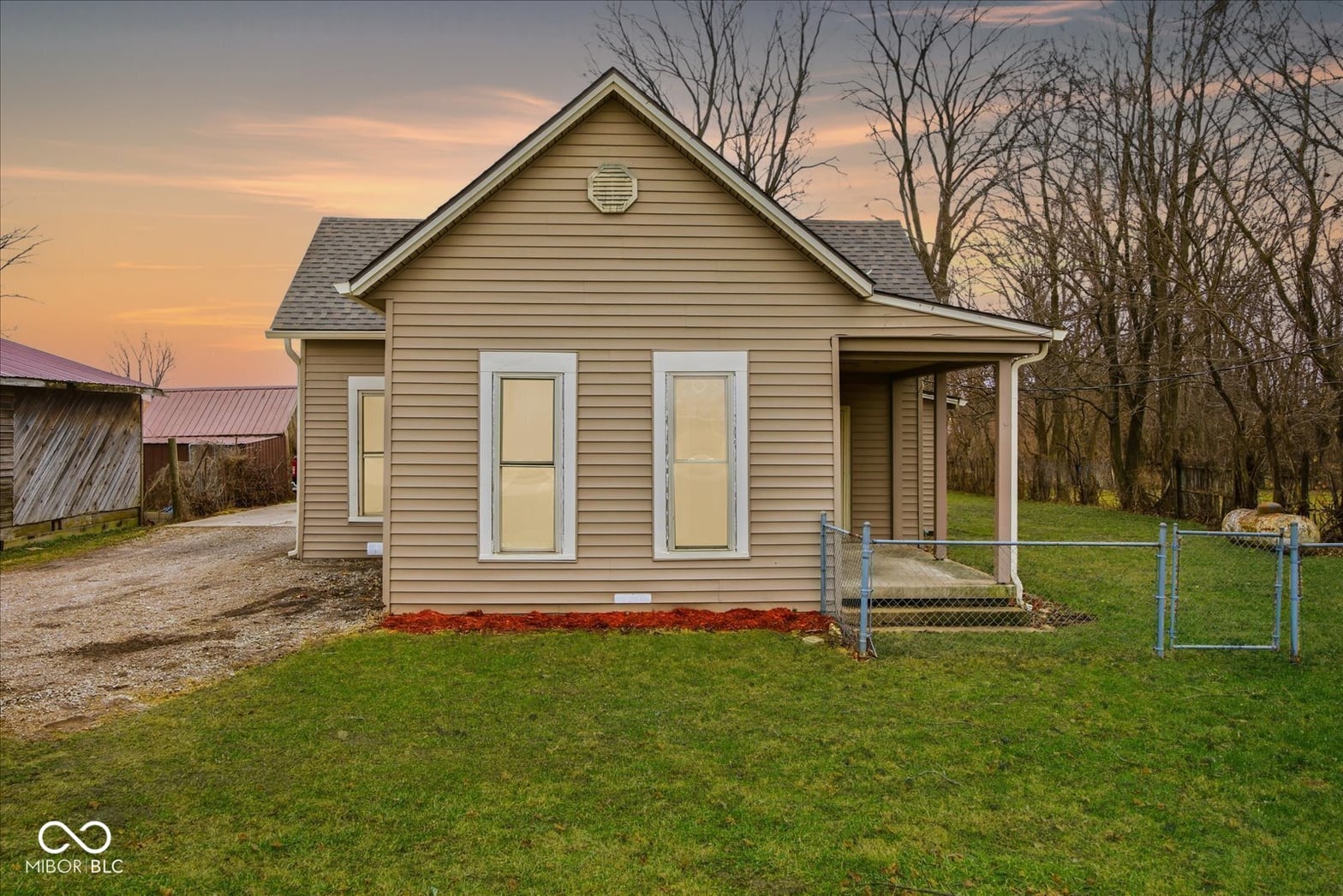 Front exterior at 2407 W Flat Rock Road, Flat Rock, IN