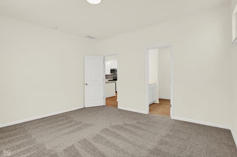 Bedroom at 19785 Highclere Lane, Sheridan, IN — Bright bedroom with open layout and modern finishes.