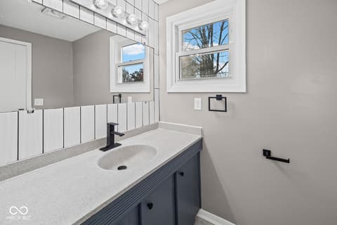 Bathroom at 1406 Meadowbrook Court, Lafayette, IN