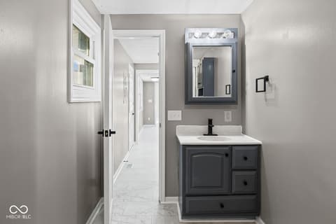 Bathroom at 1406 Meadowbrook Court, Lafayette, IN
