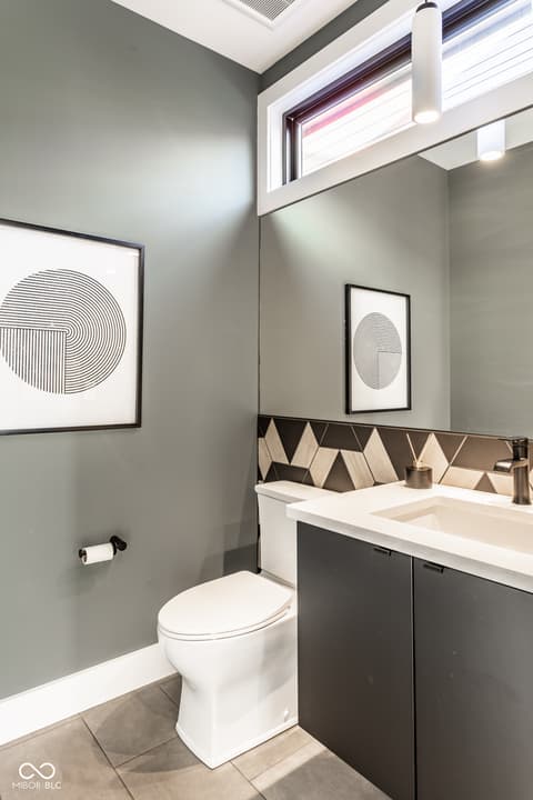 Bathroom at 2001 Alvord Street, Indianapolis, IN
