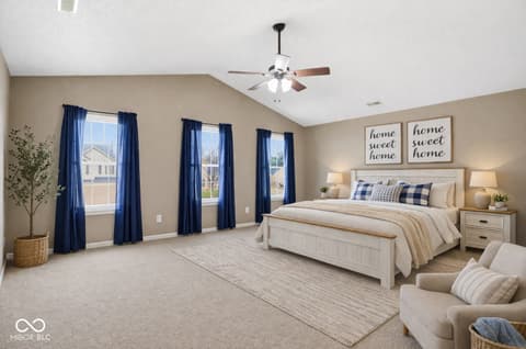 Primary bedroom at 2295 Lakecrest Drive, Columbus, IN