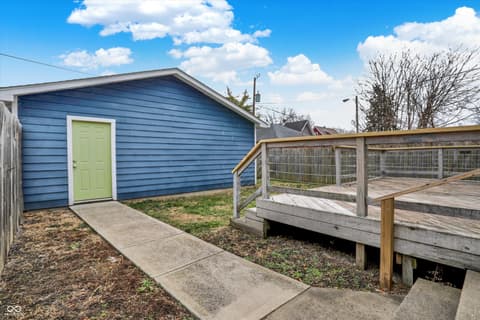 Yard at 1133 Dawson Street, Indianapolis, IN
