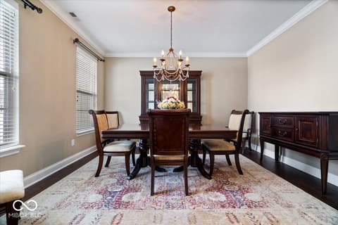 Dining room at 10976 Gossamer Lane, Noblesville, IN