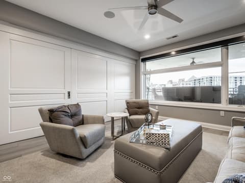 Family room at 333 Massachusetts Avenue, Indianapolis, IN