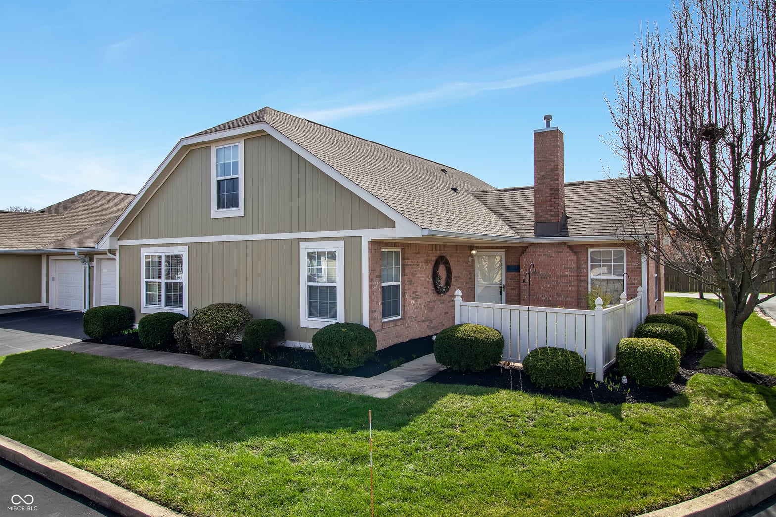 Front exterior at 7347 Chapel Villas Lane, Indianapolis, IN