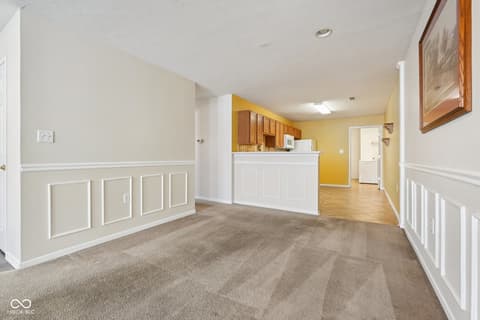 Dining room at 7347 Chapel Villas Lane, Indianapolis, IN