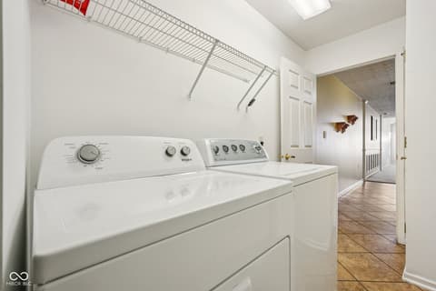 Laundry room at 7347 Chapel Villas Lane, Indianapolis, IN