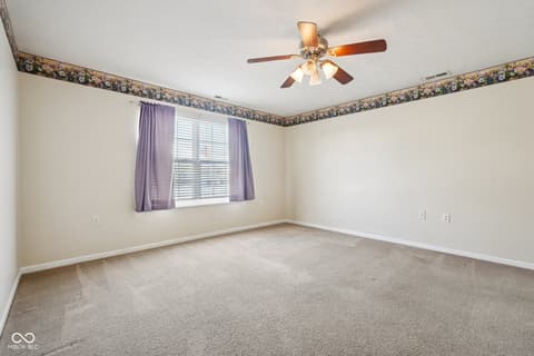 Primary bedroom at 7347 Chapel Villas Lane, Indianapolis, IN