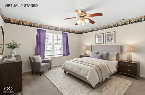 Bedroom at 7347 Chapel Villas Lane, Indianapolis, IN