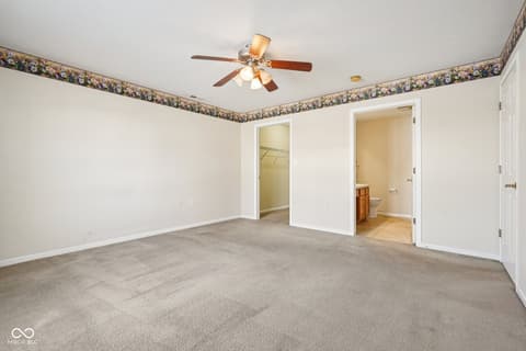 Primary bedroom at 7347 Chapel Villas Lane, Indianapolis, IN