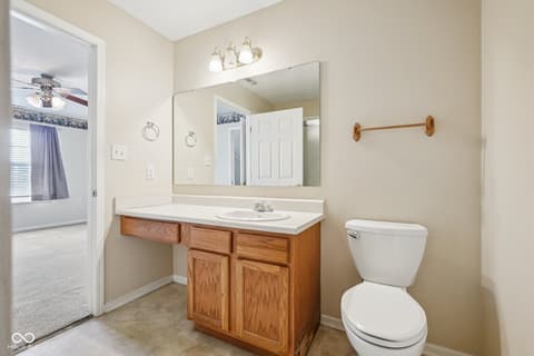 Primary bathroom at 7347 Chapel Villas Lane, Indianapolis, IN