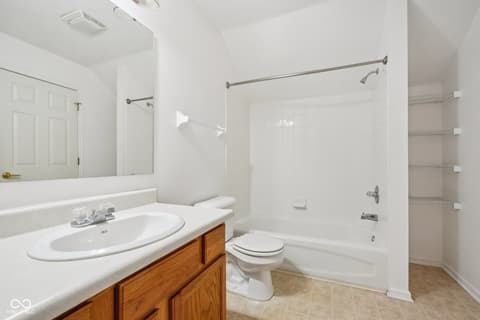 Bathroom at 7347 Chapel Villas Lane, Indianapolis, IN