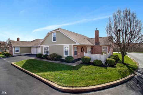 Front exterior at 7347 Chapel Villas Lane, Indianapolis, IN