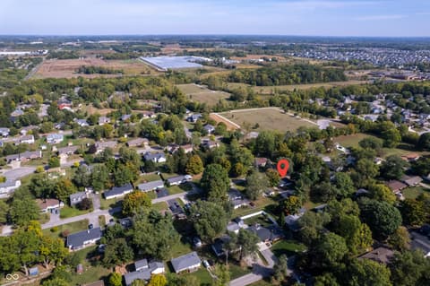 Aerial view at 655 Birch Street, Westfield, IN