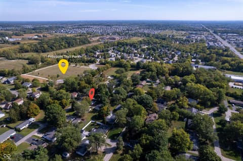 Aerial view at 655 Birch Street, Westfield, IN