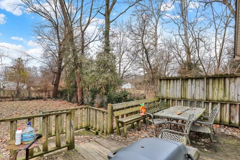 Outdoor living area at 1427 Ruth Drive, Indianapolis, IN