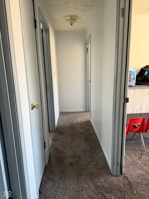 Hallway at 7108 Hearthstone Way, Indianapolis, IN