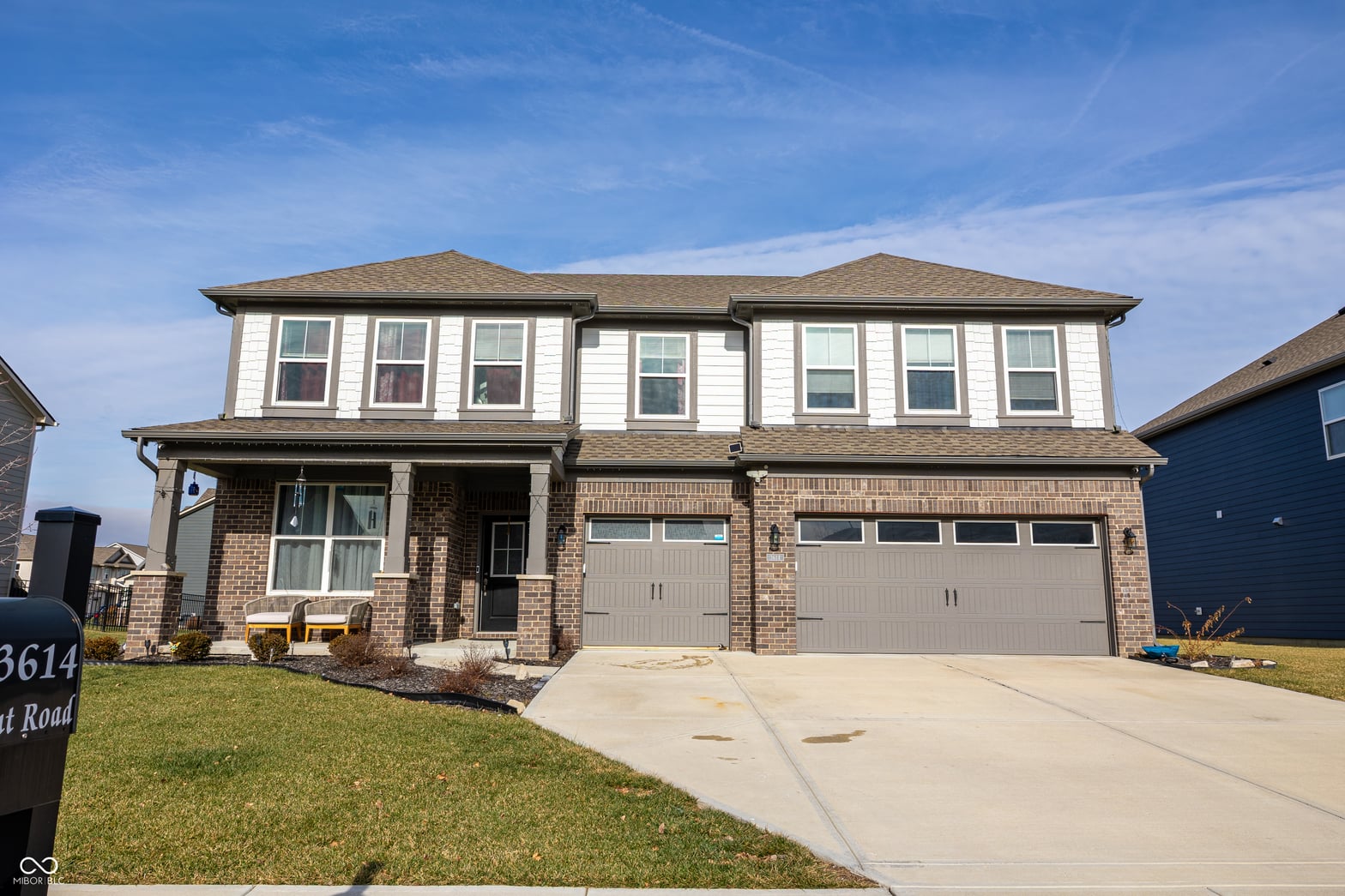 Front exterior at 3614 Merchmont Road, Bargersville, IN