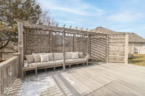 Outdoor living area at 1781 Stonewall Circle, Greenfield, IN