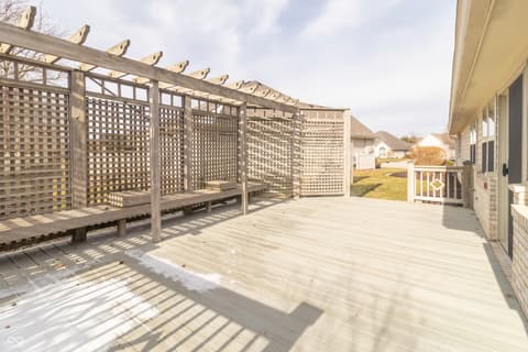 Outdoor living area at 1781 Stonewall Circle, Greenfield, IN