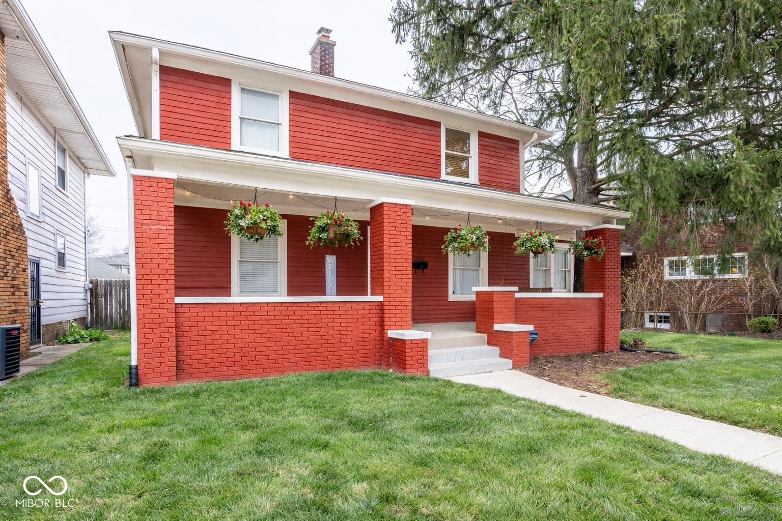 Front exterior at 3837 Central Avenue, Indianapolis, IN
