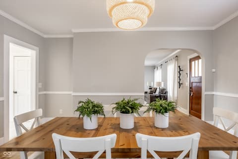 Dining room at 3837 Central Avenue, Indianapolis, IN