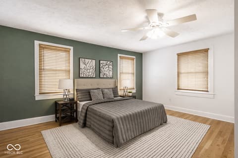 Bedroom at 3837 Central Avenue, Indianapolis, IN