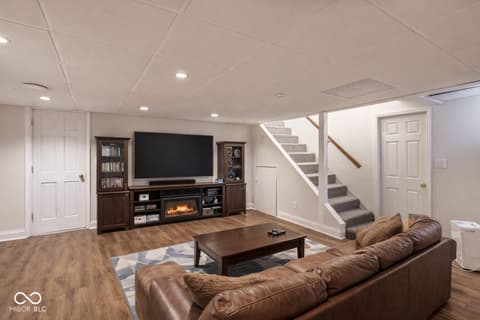 Living room at 3837 Central Avenue, Indianapolis, IN
