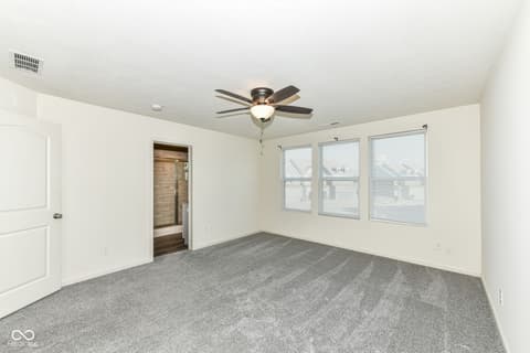 Primary bedroom at 13533 Dewpoint Lane, Fishers, IN