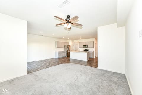 Family room at 13533 Dewpoint Lane, Fishers, IN