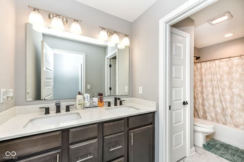 Bathroom at 10627 Oak Bend Boulevard, Indianapolis, IN