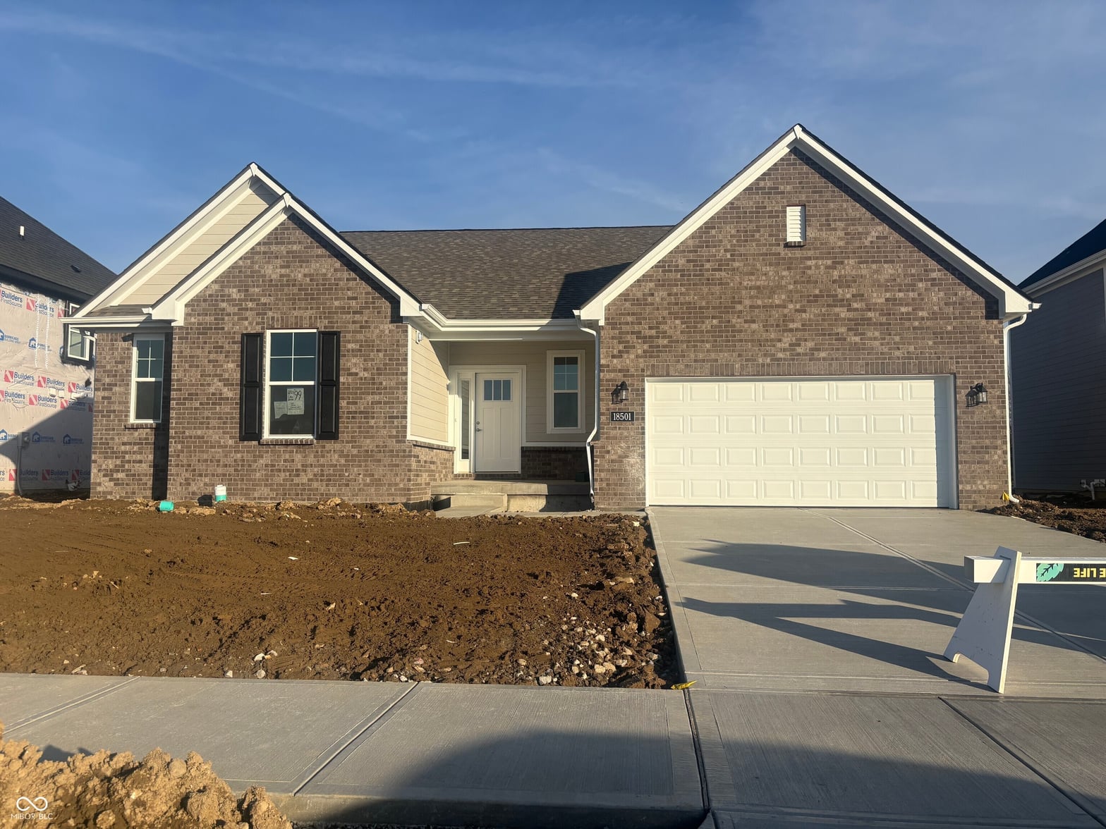 Front exterior at 18501 Cora Drive, Westfield, IN