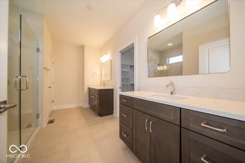Primary bathroom at 10586 Jacks Way, Indianapolis, IN