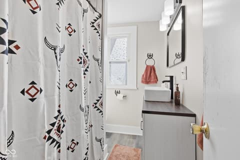 Bathroom at 909 S A Street, Elwood, IN