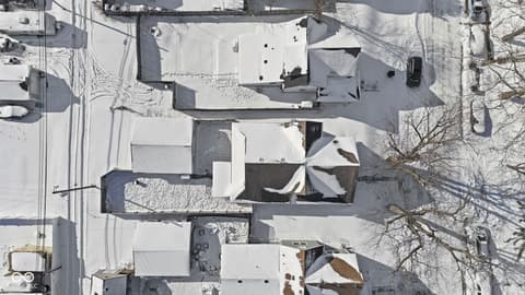Aerial view at 909 S A Street, Elwood, IN