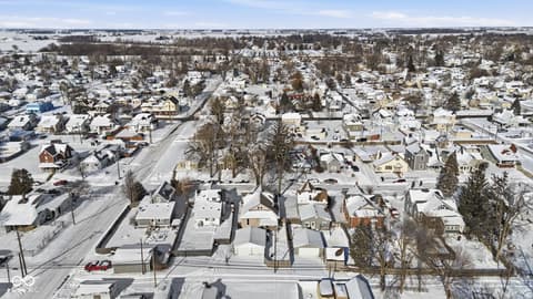 Aerial view at 909 S A Street, Elwood, IN