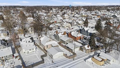 Aerial view at 909 S A Street, Elwood, IN