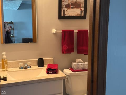 Bathroom at 1204 Paradise Way N, Greenwood, IN