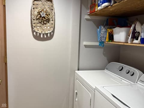 Laundry room at 1204 Paradise Way N, Greenwood, IN