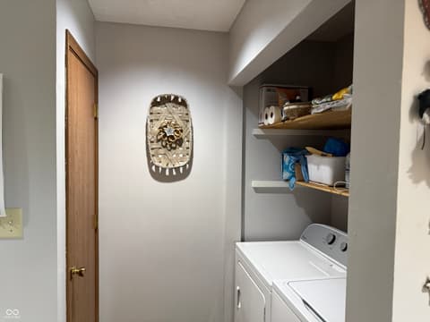 Laundry room at 1204 Paradise Way N, Greenwood, IN