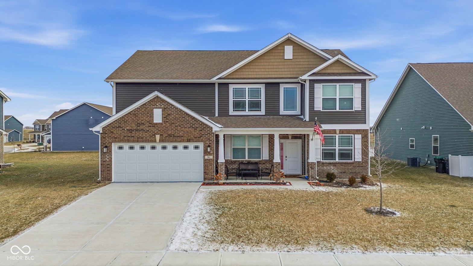 Front exterior at 261 Dyson Drive, Whiteland, IN