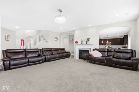 Living room at 261 Dyson Drive, Whiteland, IN